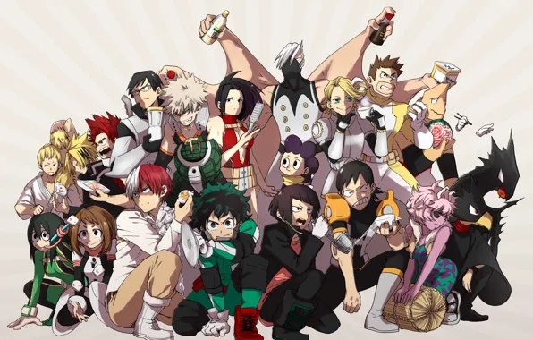 Картинка anime, hero, manga, powerful, strong, yuusha, grenade, Boku no Hero Academia