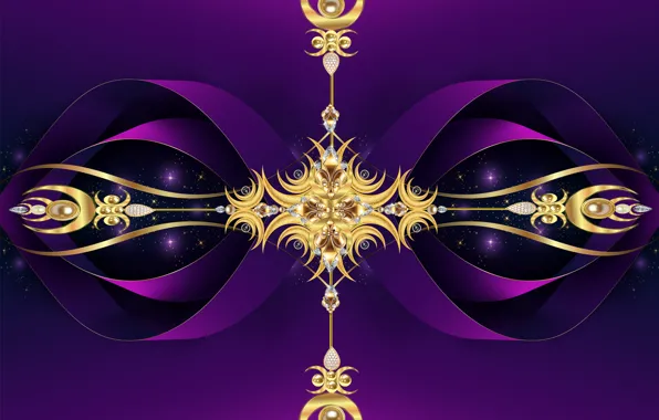 Gold, design, pattern, purple