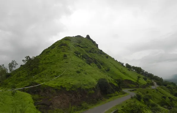 Green, peace, nature, beauty, hill, india, maharastra, incredible india