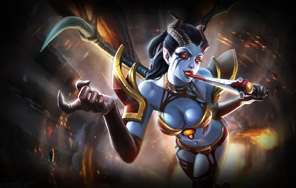 Акаша, dota2, Queen of Pain