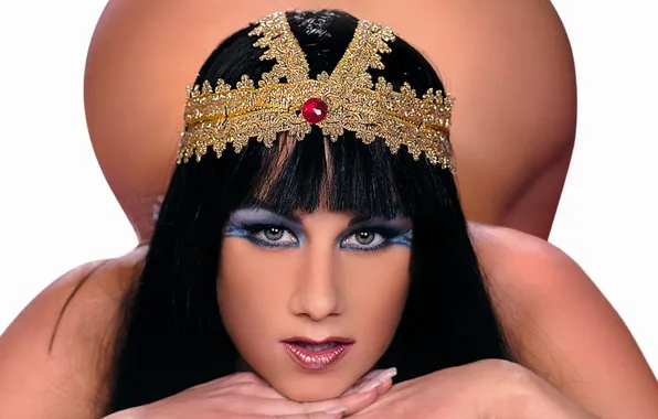 Попка, взгляд, брюнетка, Taylor, Julia, рубин, клеопатра