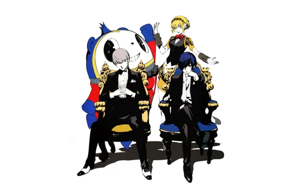 Девушка, роботы, парни, киборг, Persona 3, Персона