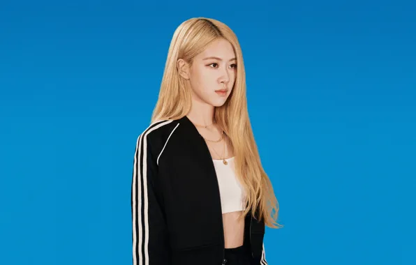Rose, Adidas, обои для рабочего стола, kpop, blackpink, блэкпинк, розэ, корейская певица