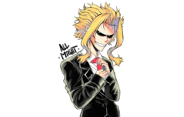 Арт, пиджак, Всемогущий, Boku no Hero Academia, My Hero Academia, Моя Геройская Академия