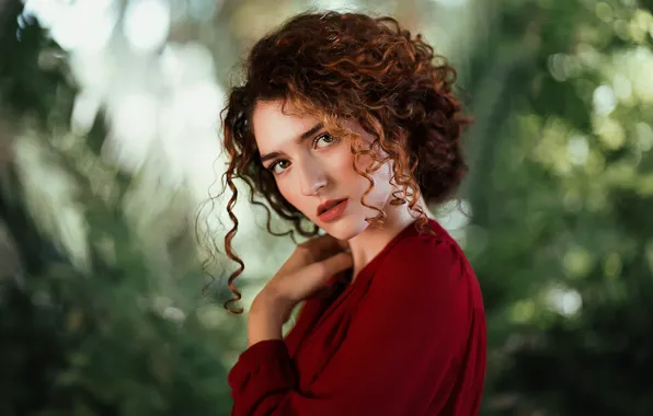 Картинка кудряшки, локоны, ретушь, Tania Cervián