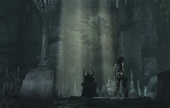 Скриншот, game, Лара Крофт, tomb raider, 2013, screenshot, Tomb Raider 2013, screensaver