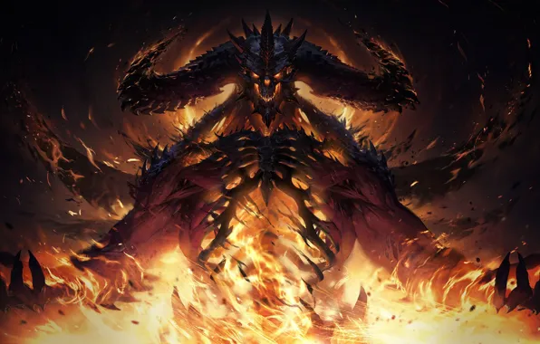 Fire, Blizzard, Art, Diablo, Game