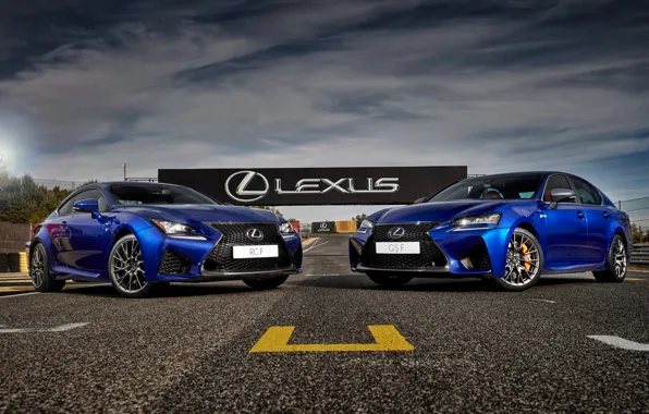 Lexus, трек, Два, RCF, GSF