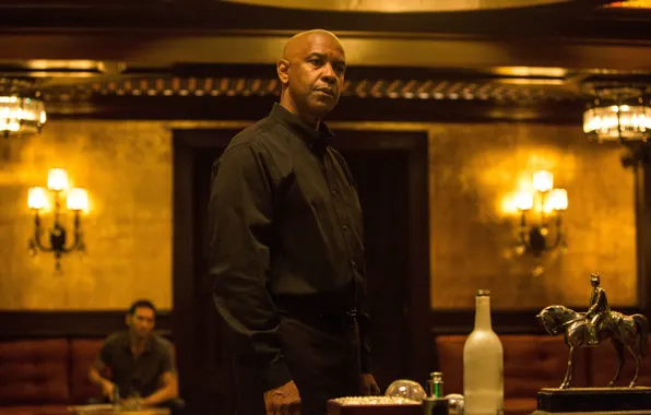 Cinema, man, movie, horse, film, Denzel Washington, bald, The Equalizer