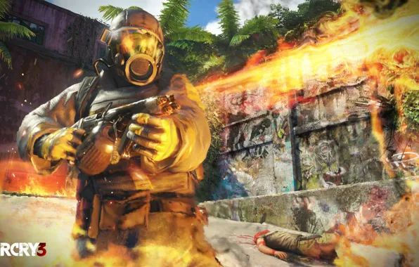 Огонь, игра, fire, game, Far cry