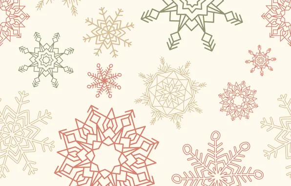 Снежинки, фон, текстура, pattern, snowflakes