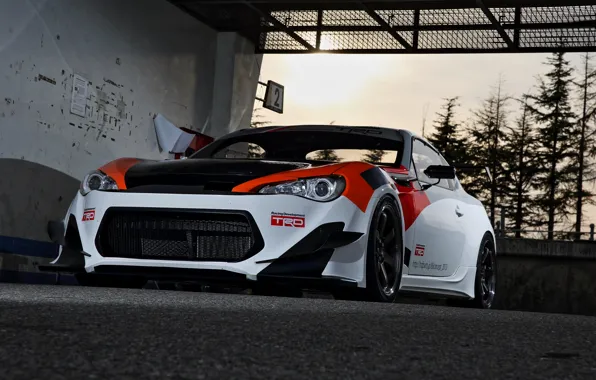 Картинка асфальт, Toyota, GT86, 2013, TRD, Griffon Project