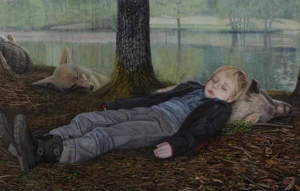 Картина, The Island, норвежский художник, Christer Karlstad