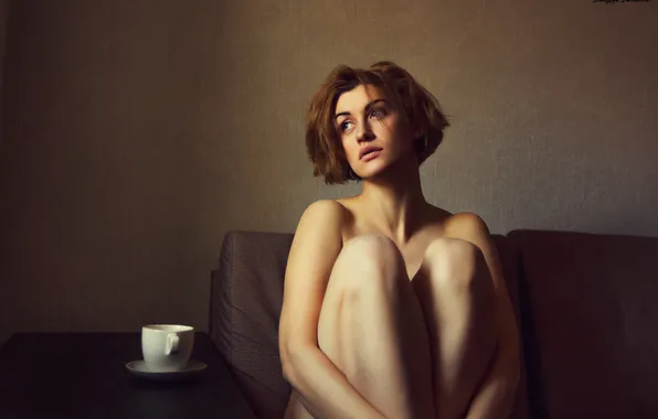 Ноги, модель, тело, кружка, фотосессия