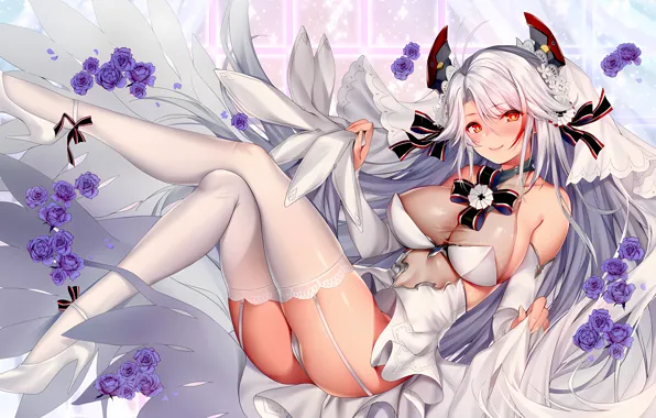 Girl, sexy, lingerie, ass, pantsu, cleavage, panties, thighhighs