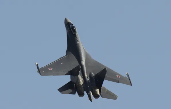 Картинка истребитель, Су-35, реактивный, многоцелевой, сверхманевренный