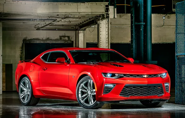Chevrolet, Camaro, Red, 2016, Renovated