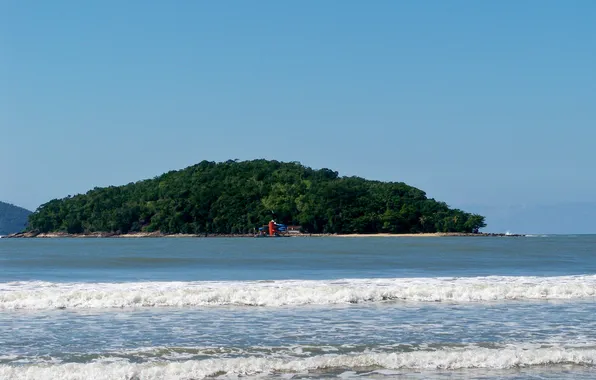 Brazil, Island, Ubatuba, Maranduba Beach