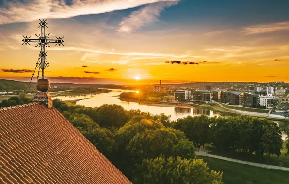 Lietuva, Kaunas, saulėlydis