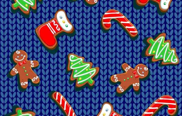 Картинка украшения, фон, Новый Год, Рождество, Christmas, background, pattern, New Year