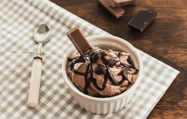 Картинка шоколад, мороженое, десерт