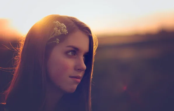 Взгляд, девушка, портрет