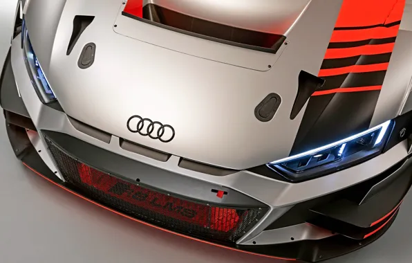 Гоночное авто, Audi R8, LMS, передняя часть, 2019