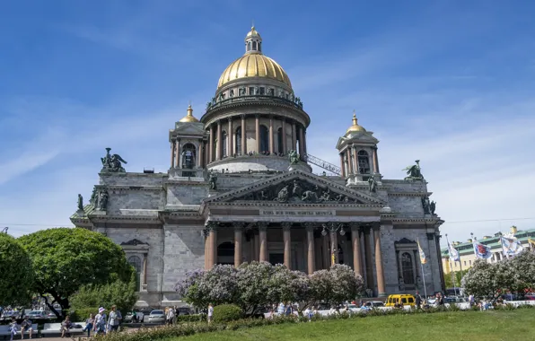 Настроение, весна, Питер, Россия, Исакиевский собор