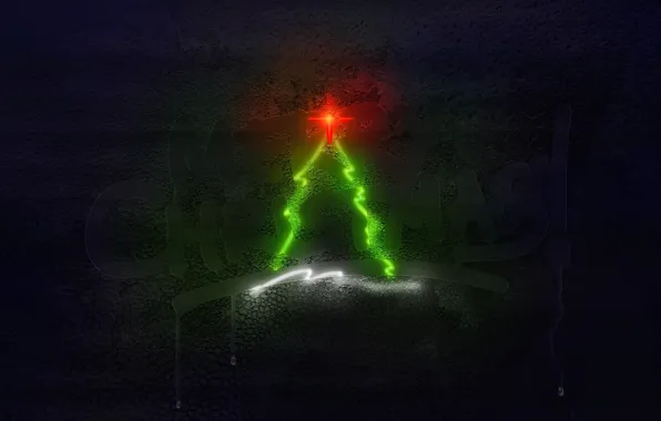 Праздник, елка, новый год, логотип, merry christmas