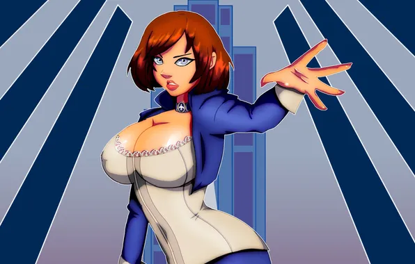 Грудь, девушка, платье, fan art, BioShock Infinite, elizabeth