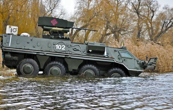 Украина, плавание, БТР 4, боевой модуль