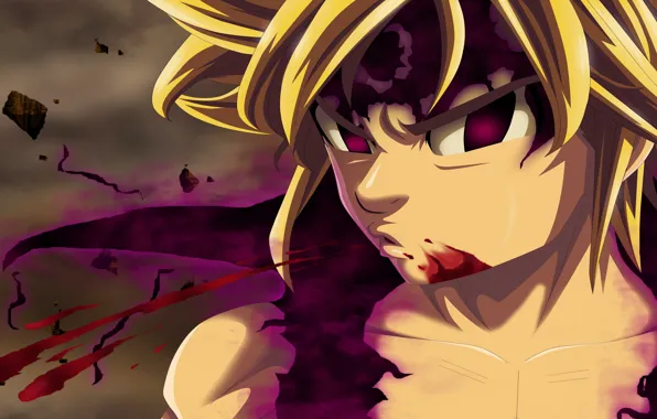Anime, asian, warrior, manga, oriental, asiatic, strong, Nanatsu no Taizai