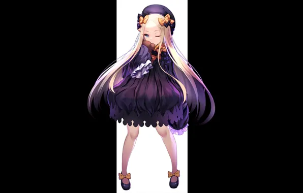 Аниме, девочка, чёрный фон, Fate / Grand Order