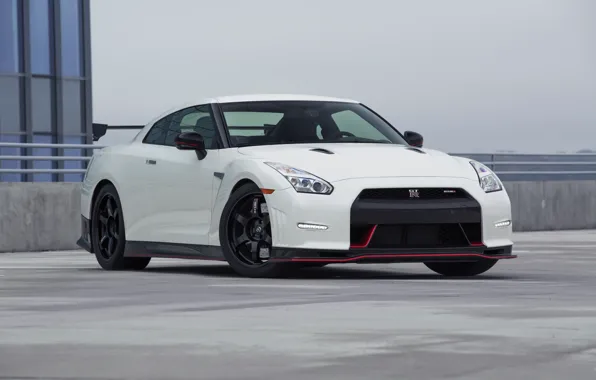 Nissan, GT-R, White, R35, Nismo