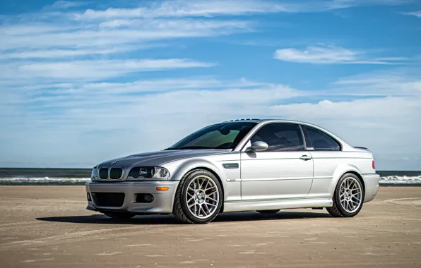 Картинка BMW, Classic, Coupe, E46, Silver