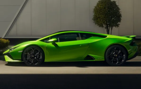 Картинка Lamborghini, вид сбоку, Huracan, обтекаемые формы, Tecnica