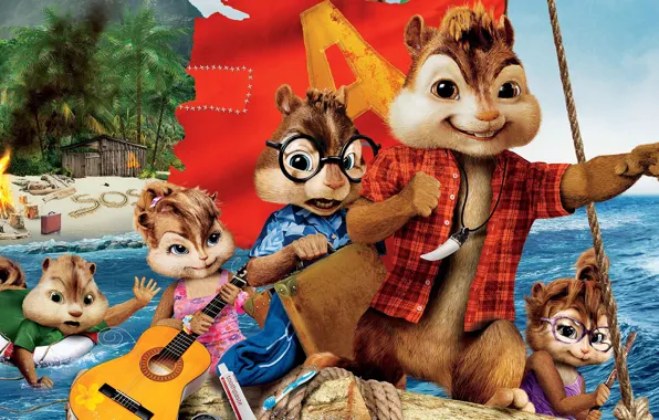 Картинка cinema, movie, film, animated film, animated movie, Alvin and the Chipmunks