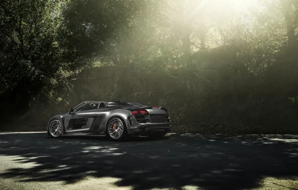 Картинка Audi, Carbon, Black, California, Supercar, Chrome, Wheels, Razor