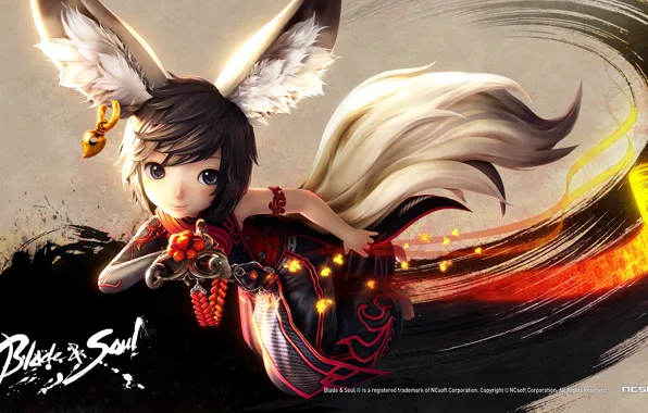 Аниме, белочка, blade and soul, blade &amp; soul