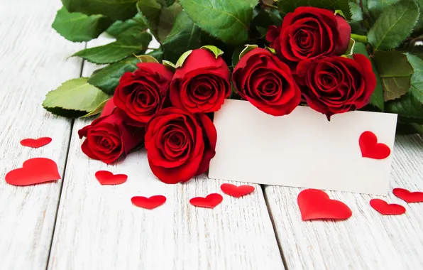 Картинка розы, red, love, бутоны, heart, flowers, romantic, roses