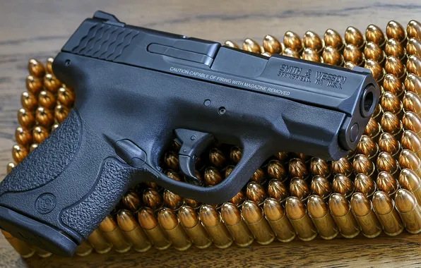 Пистолет, оружие, патроны, Smith &amp; Wesson, Shield 9mm
