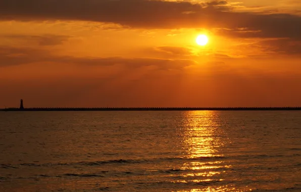 Sky, sea, sunset