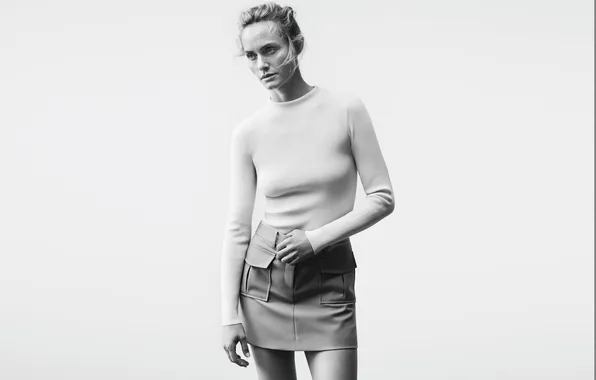 Взгляд, поза, модель, фигура, актриса, Amber Valletta, Эмбер Валлетта