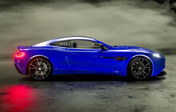 Aston Martin, вид сбоку, Vanquish