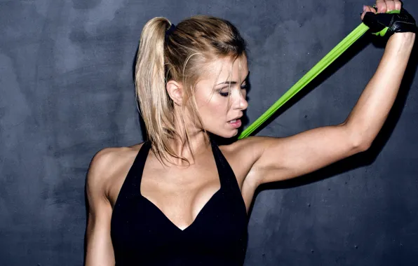 Картинка blonde, workout, fitness