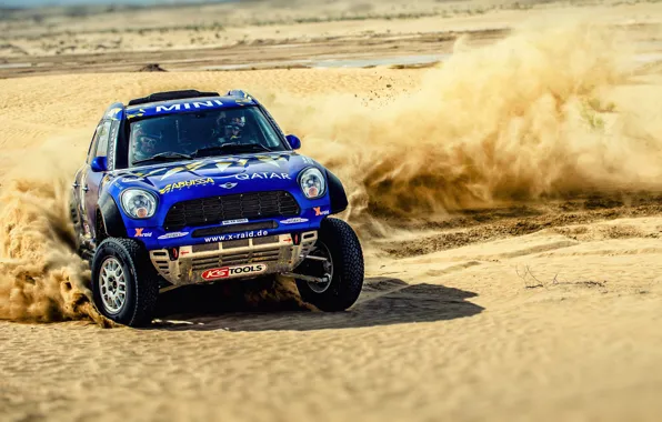 Песок, Авто, Mini, Синий, Пыль, Спорт, Машина, Скорость