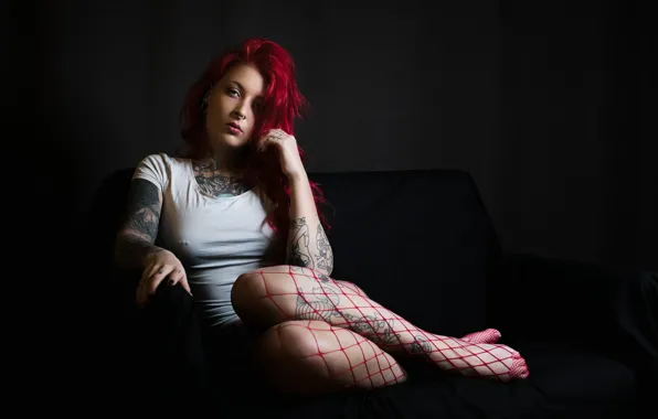 Картинка тату, Riina R, ножки, грудь