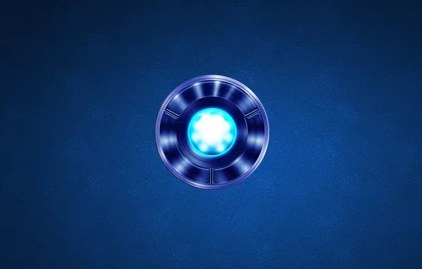 Картинка энергия, синий, круг, Iron Man, источник энергии