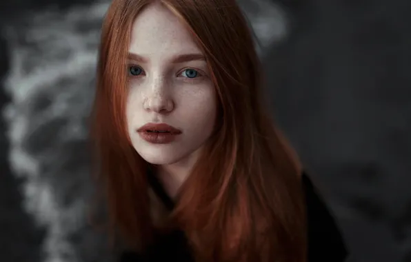 Картинка взгляд, волосы, Девушка, рыжая, Ульяна Найденкова