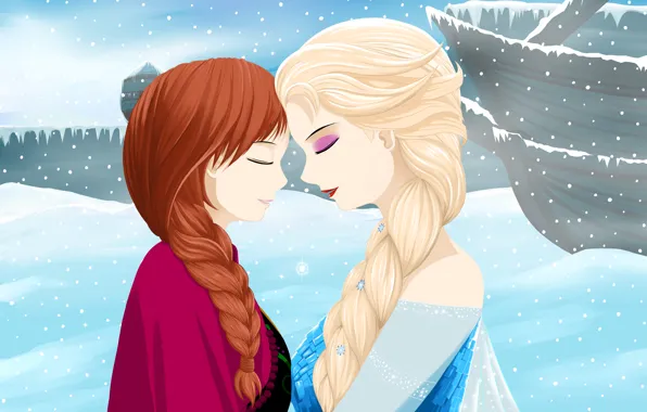 Картинка Frozen, Disney, Анна, Anna, Princess, Мультфильм, Elsa, Эльза